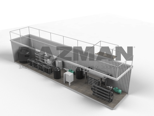 Станция очистки фильтрата полигонов